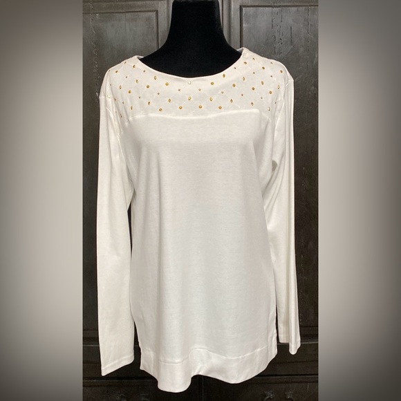 Southern Lady vintage o/s blouse w/sequence. M - Picture 1 of 9